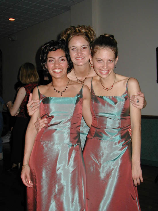 three bridesmaids
